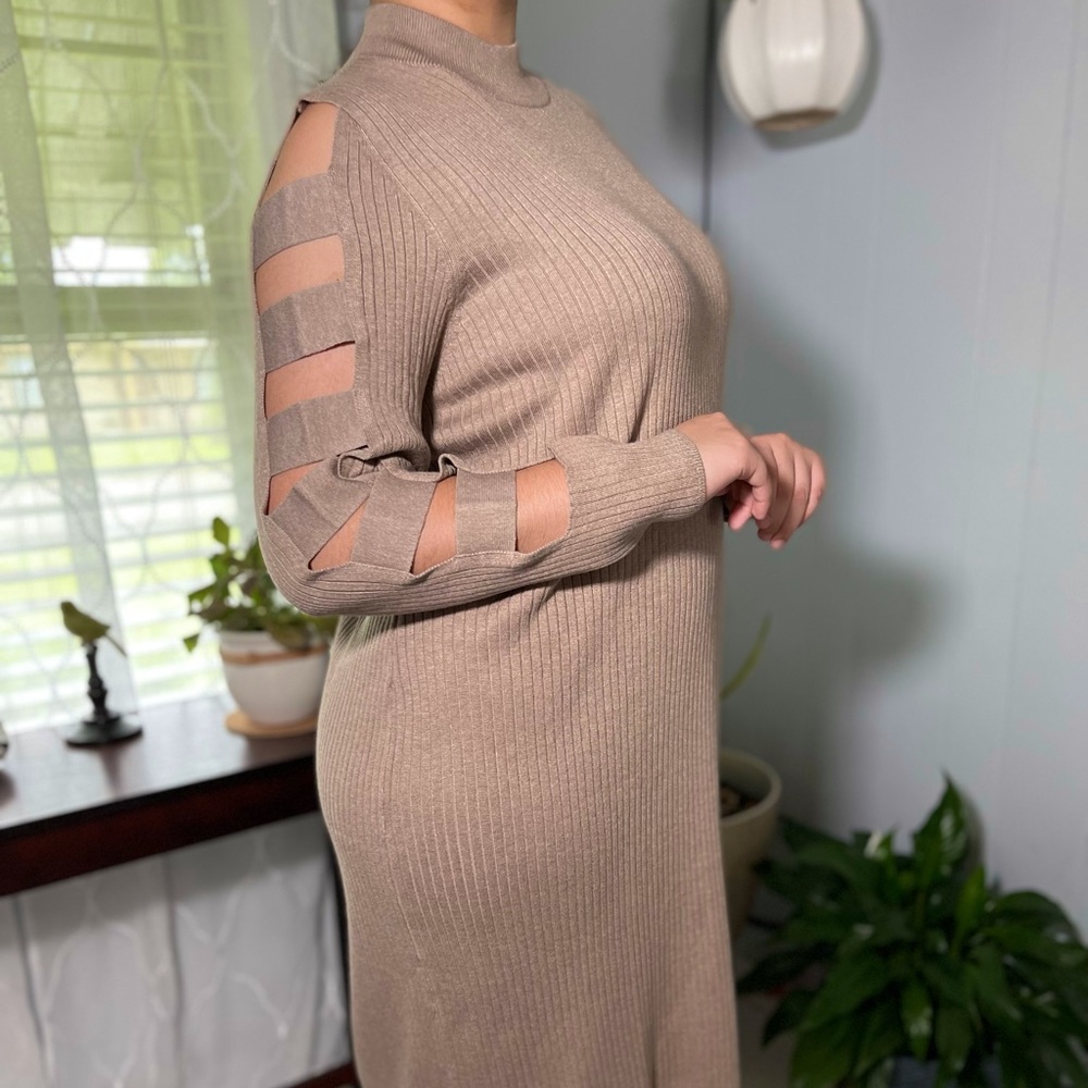 Macy’s Formal Cut Out Sleeve Dress